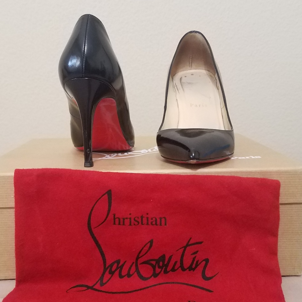 Authentic Christian Louboutin Pigalle 85mm Black Heels